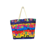 Bolsa de Praia Estampa Colorida México
