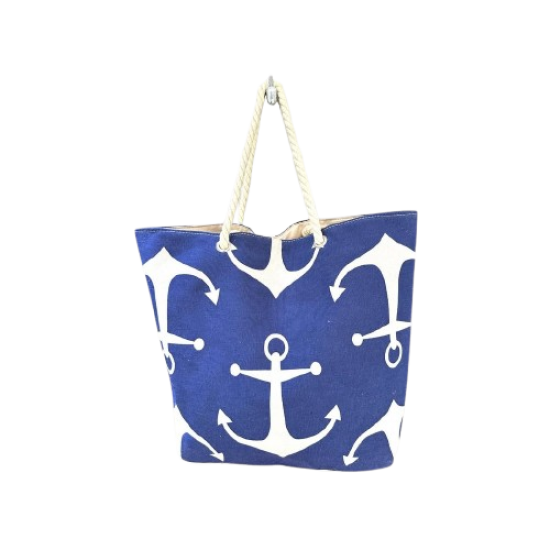 Bolsa de Praia Âncoras Azul Marinho